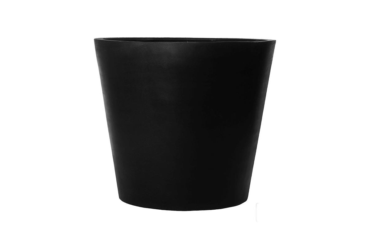 Кашпо fiberstone jumbo cone black l d112 h97 см