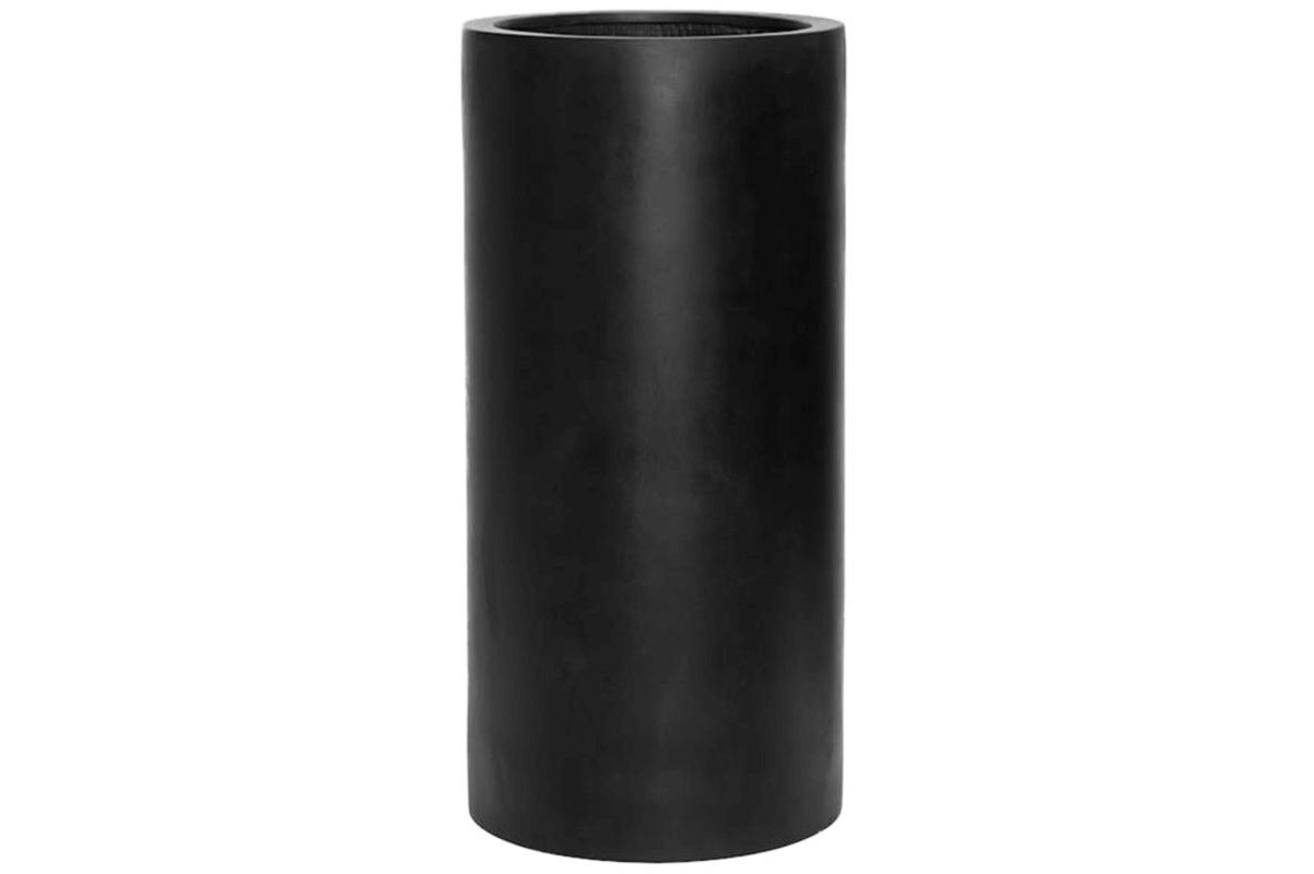 Кашпо fiberstone klax black l d40 h80 см