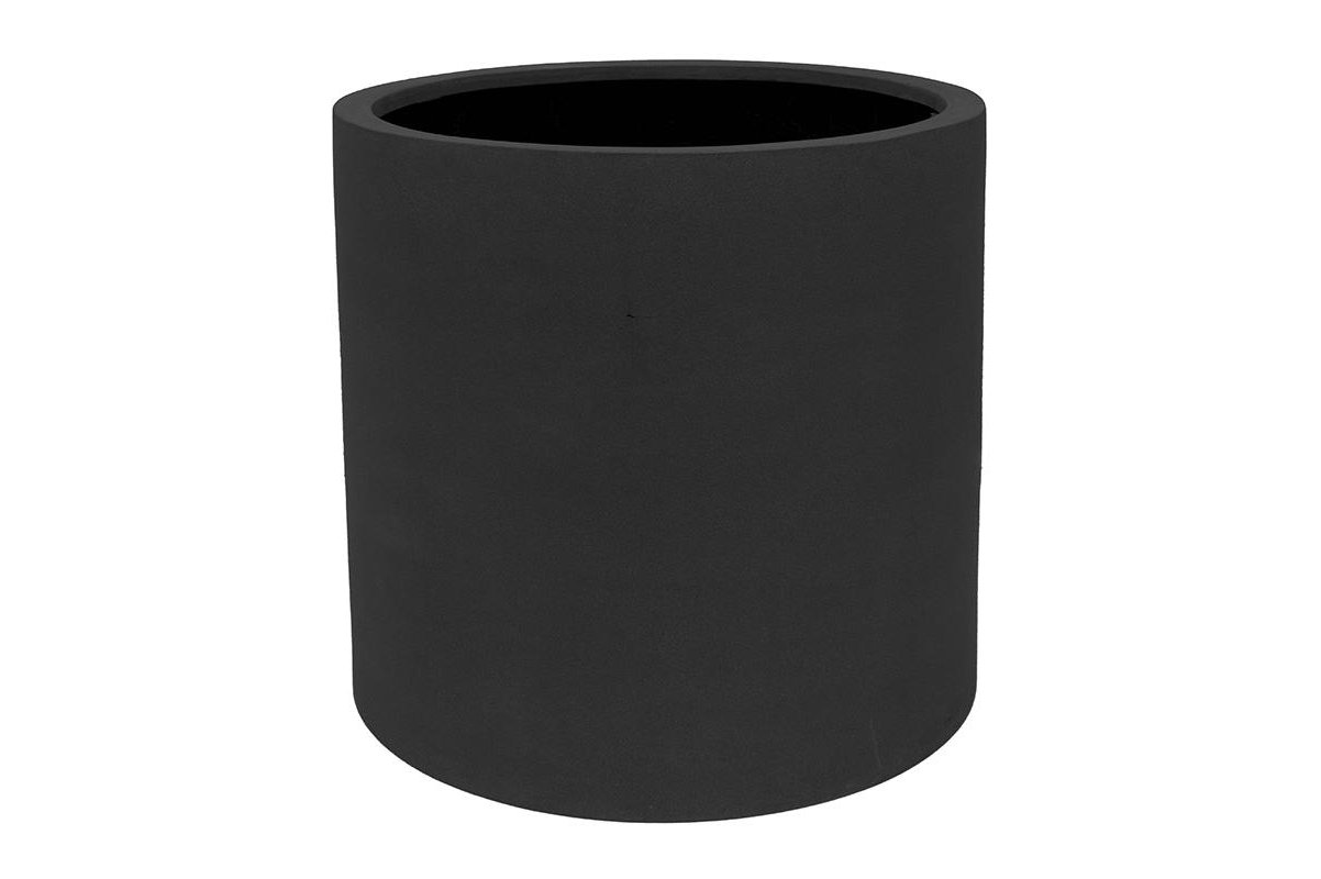 Кашпо fiberstone max black l d50 h50 см