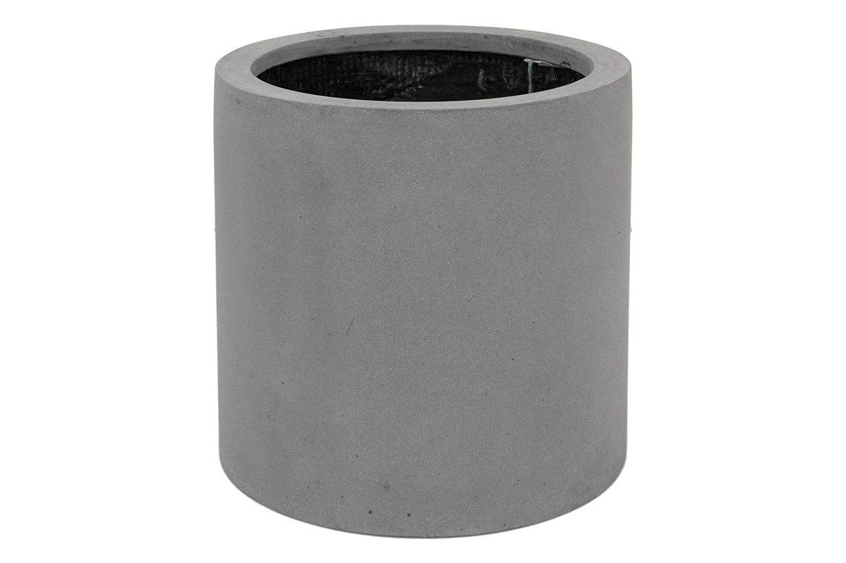 Кашпо fiberstone max grey s d30 h30 см