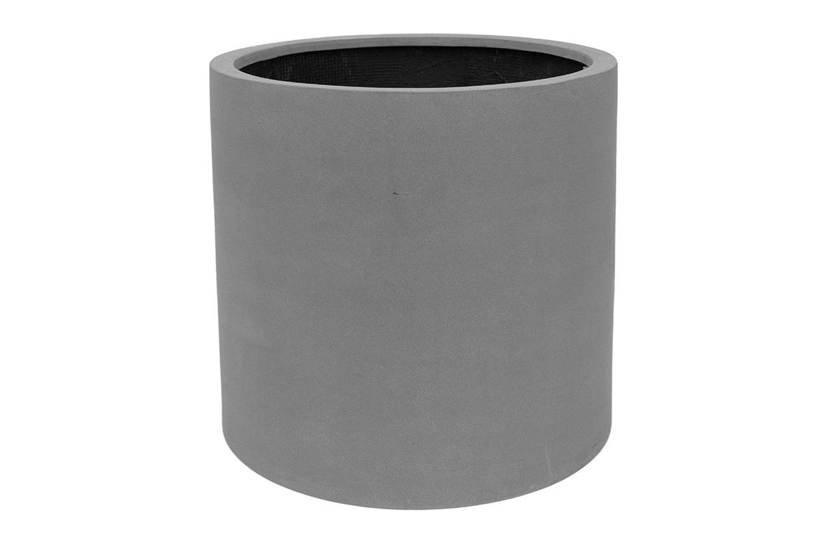 Кашпо fiberstone max grey l d50 h50 см