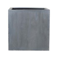 Кашпо fiberstone block grey l l50 w50 h50 см
