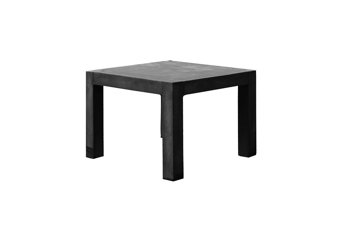 Стол fiberstone table black s l100 w100 h75 см