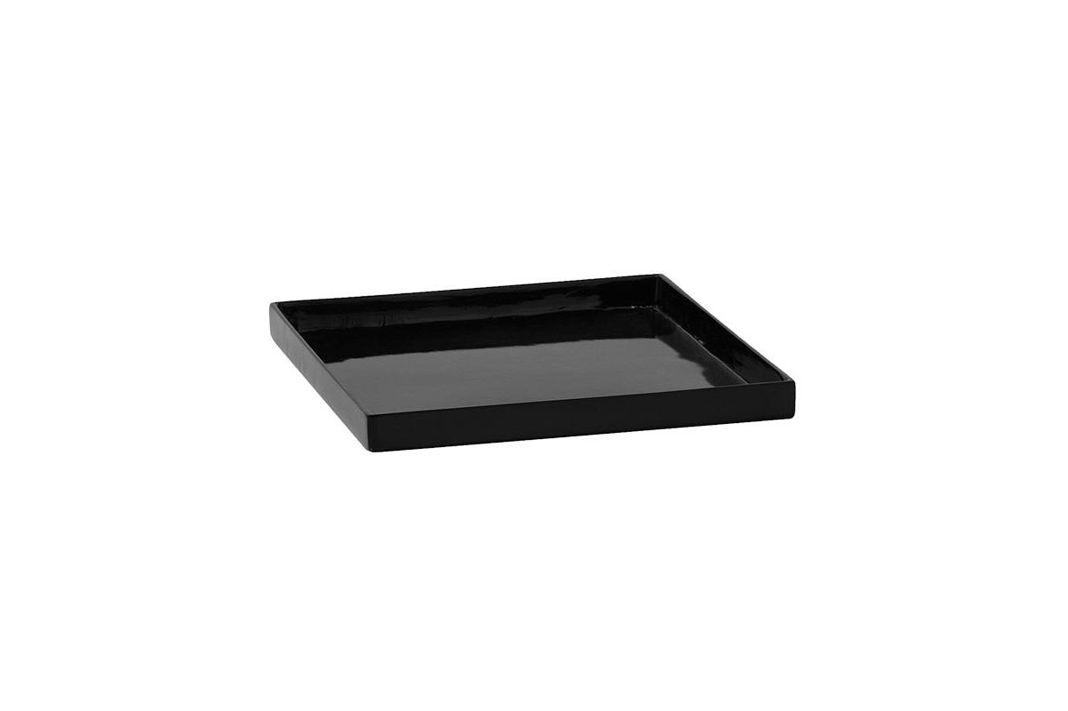 Поддон fiberstone saucer block 30 glossy black l33 w33 h4 см