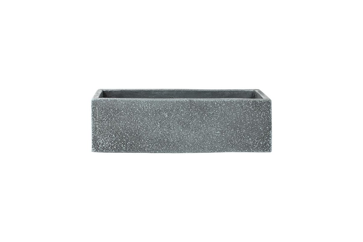 Кашпо marc (concrete) rectangle grey l56 w17 h17 см