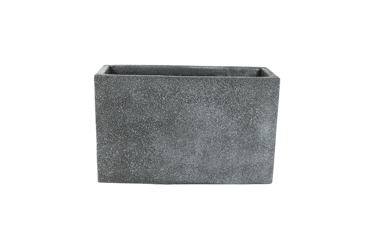 Кашпо marc (concrete) rectangle grey l55 w23 h35 см