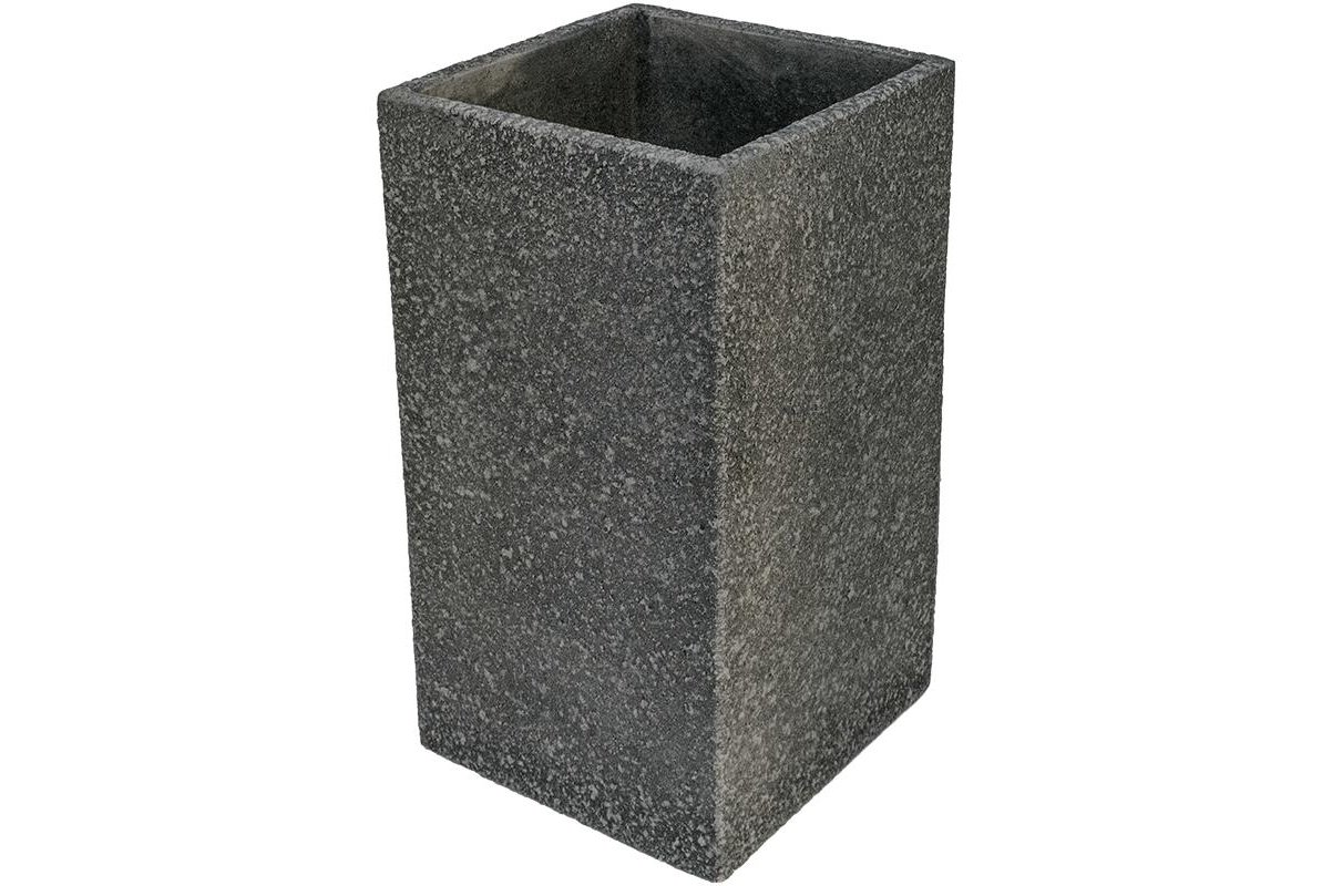 Кашпо marc (concrete) square high anthracite l37 w37 h68 см