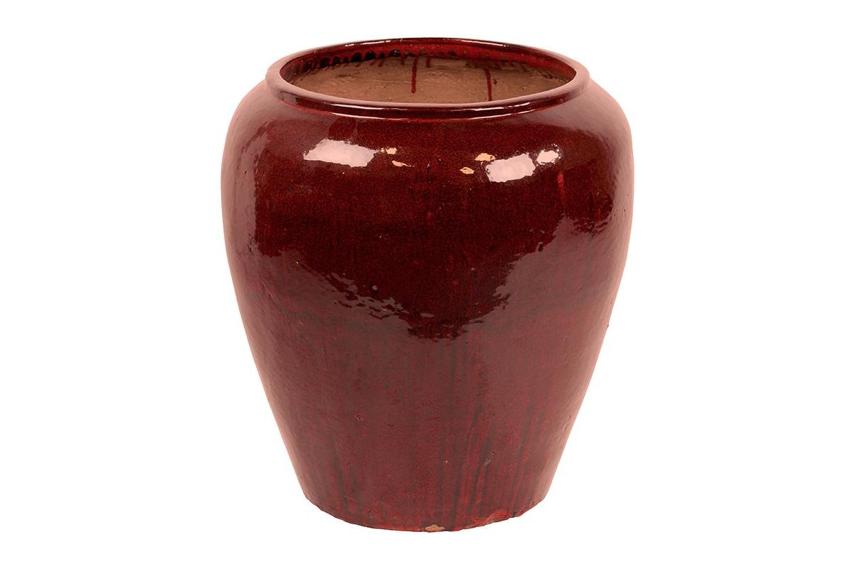 Кашпо mystic emperor pot red black d76 h82 см