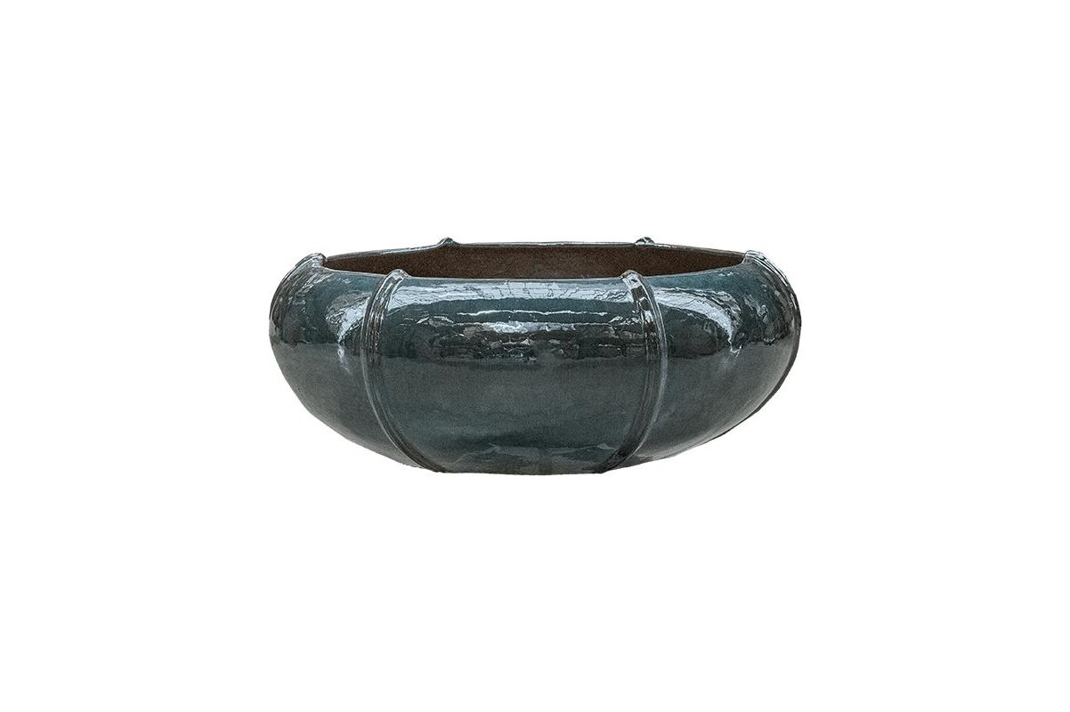 Кашпо ocean blue bowl (moda) d58 h23 см