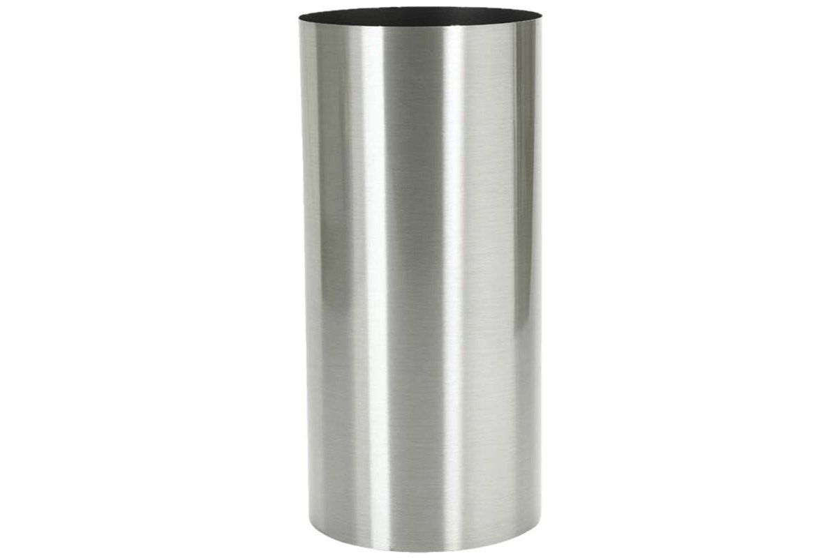 Кашпо parel column stainless steel brushed d30 h75 см