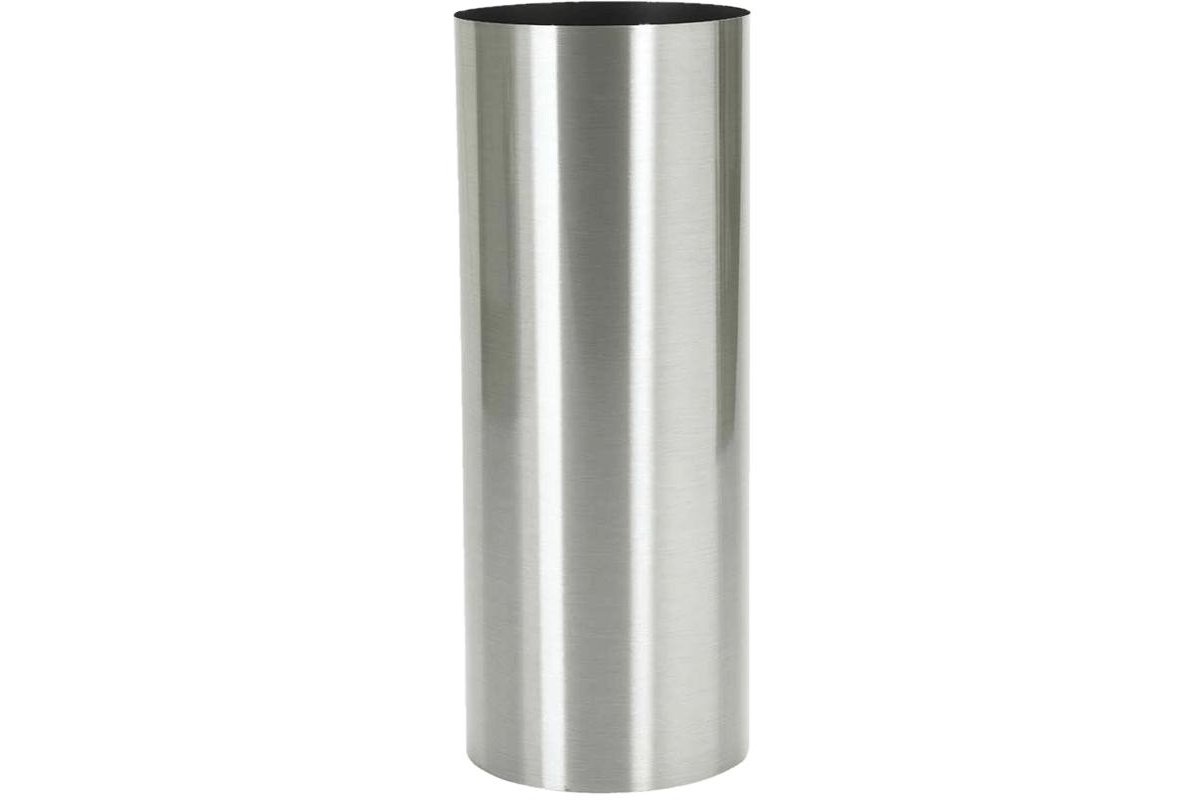 Кашпо parel column stainless steel brushed on felt (1,2mm) d30 h90 см