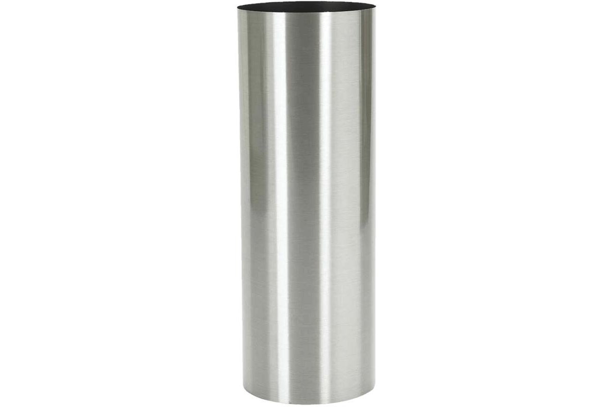 Кашпо parel column stainless steel brushed on felt (1,2mm) d30 h100 см