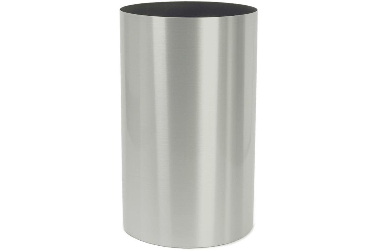 Кашпо parel column stainless steel brushed on felt (1,2mm) d40 h60 см