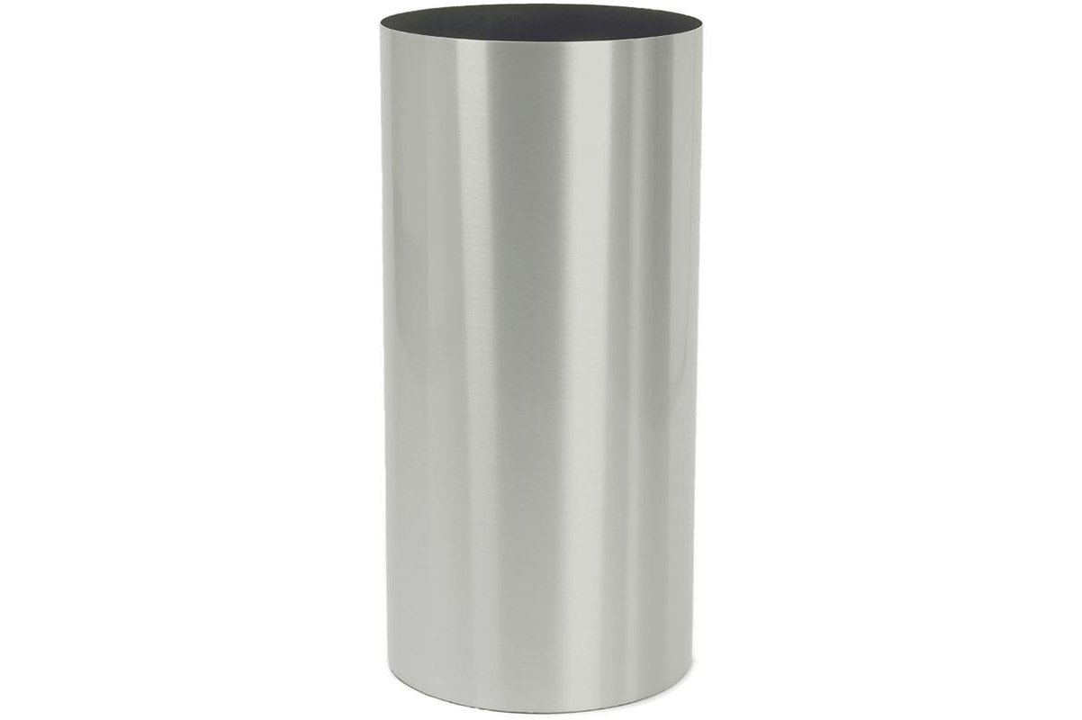 Кашпо parel column stainless steel brushed on felt (1,2mm) d40 h75 см
