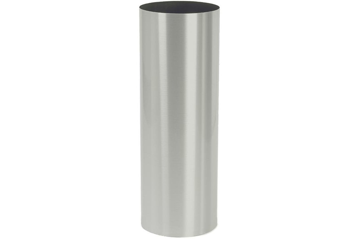 Кашпо parel column stainless steel brushed on felt (1,2mm) d40 h100 см