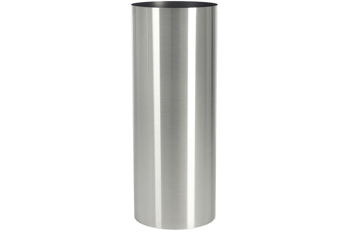 Кашпо parel column stainless steel brushed unlaquered on felt (1,2mm) d30 h90 см