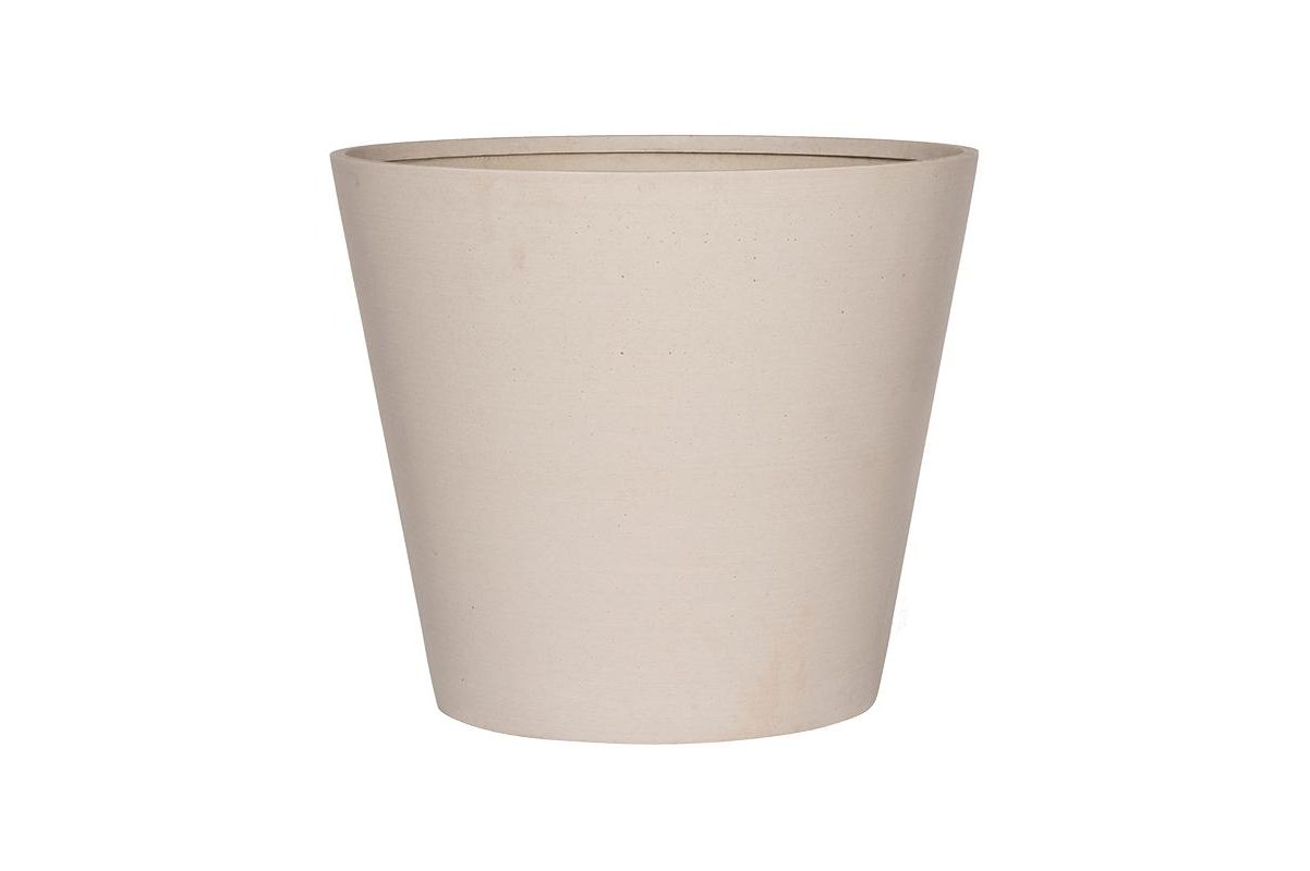 Кашпо refined bucket m natural white d58 h50 см