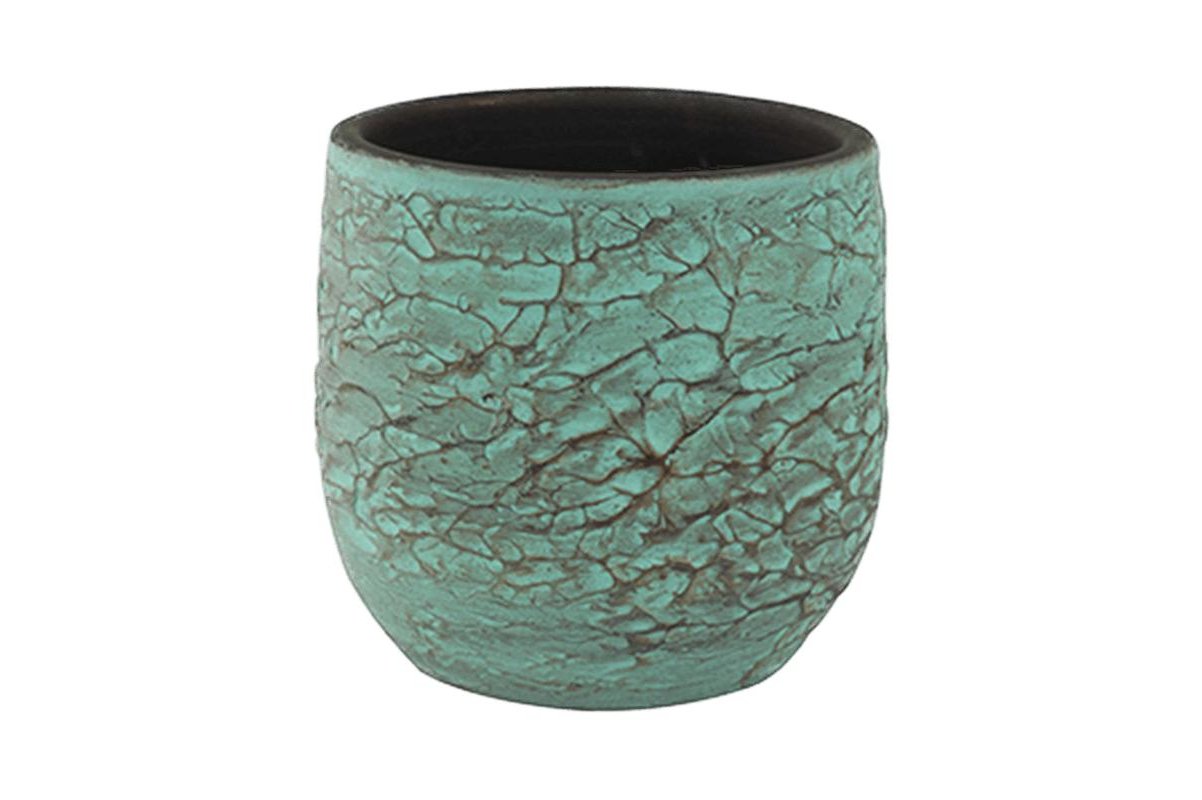 Кашпо indoor pottery pot evi antiq bronze (per 2 pcs.) d22 h20 см