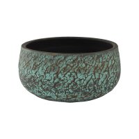 Кашпо indoor pottery pot evi antiq bronze (per 2 pcs.) d28 h13 см
