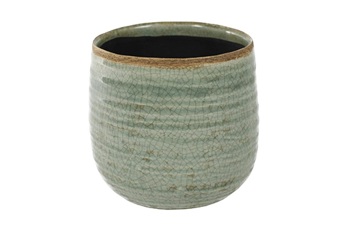 Кашпо indoor pottery pot iris mint (per 6 pcs.) d15 h14 см