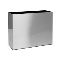 Кашпо alure trend aluminium brushed lacquered l90 w35 h75 см