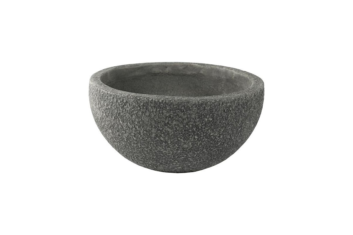 Кашпо sebas (concrete) bowl anthracite d50 h22 см