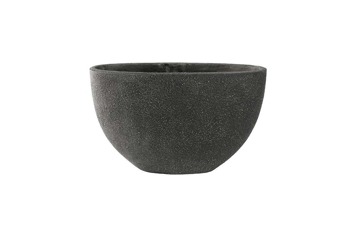 Кашпо sebas (concrete) oval anthracite d58 h35 см