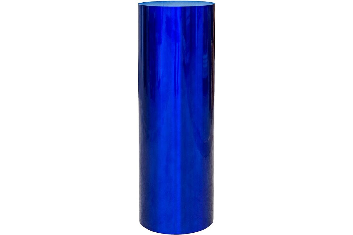 Кашпо superline pilaro on ring transparent blue d30 h90 см