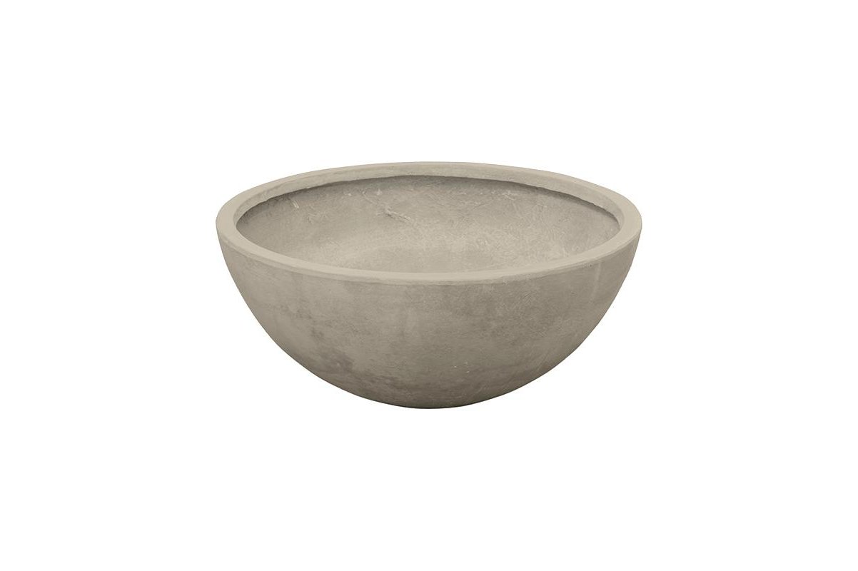 Кашпо static (grc) bowl grey d64 h27 см
