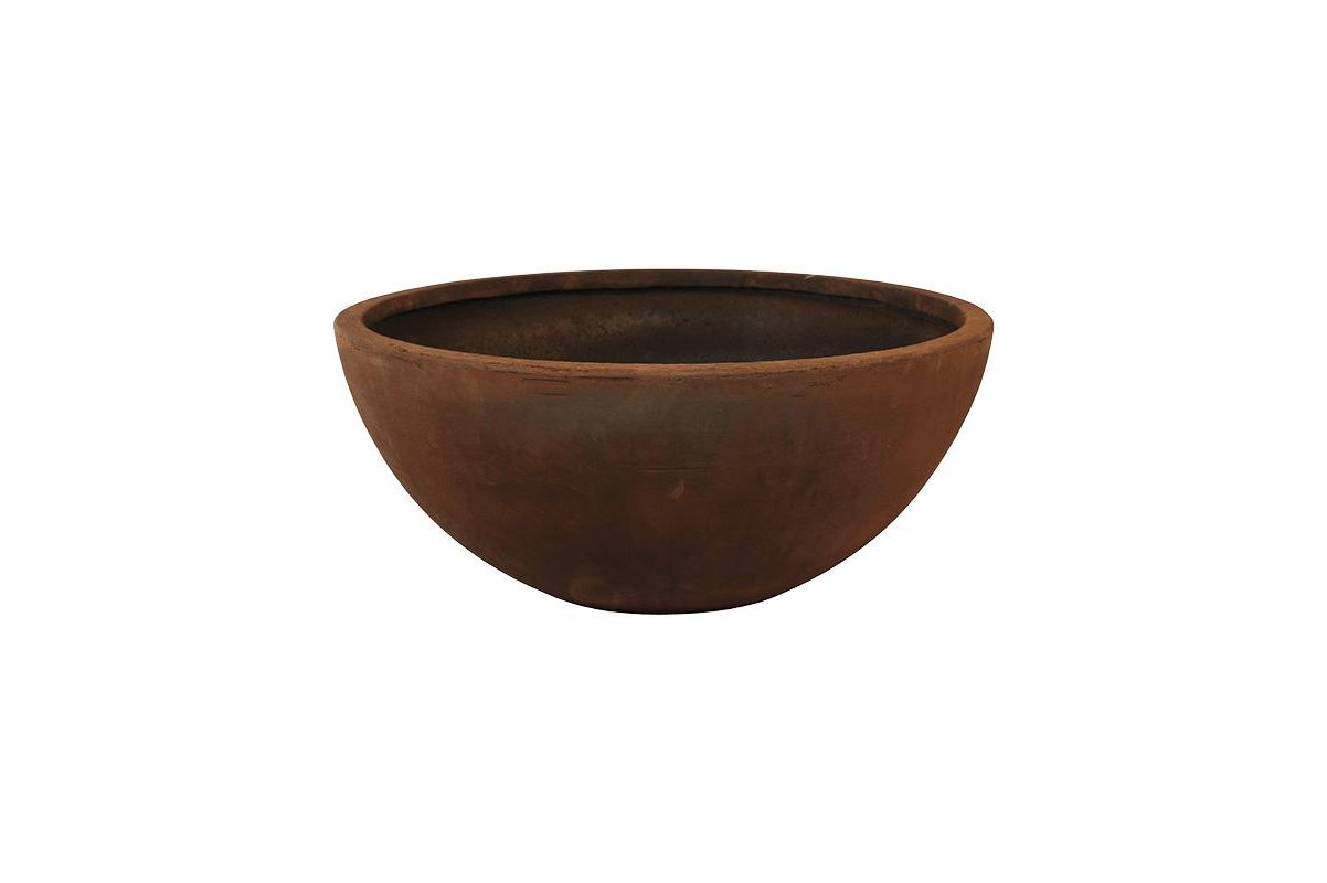 Кашпо static (grc) bowl rusty d76 h31 см