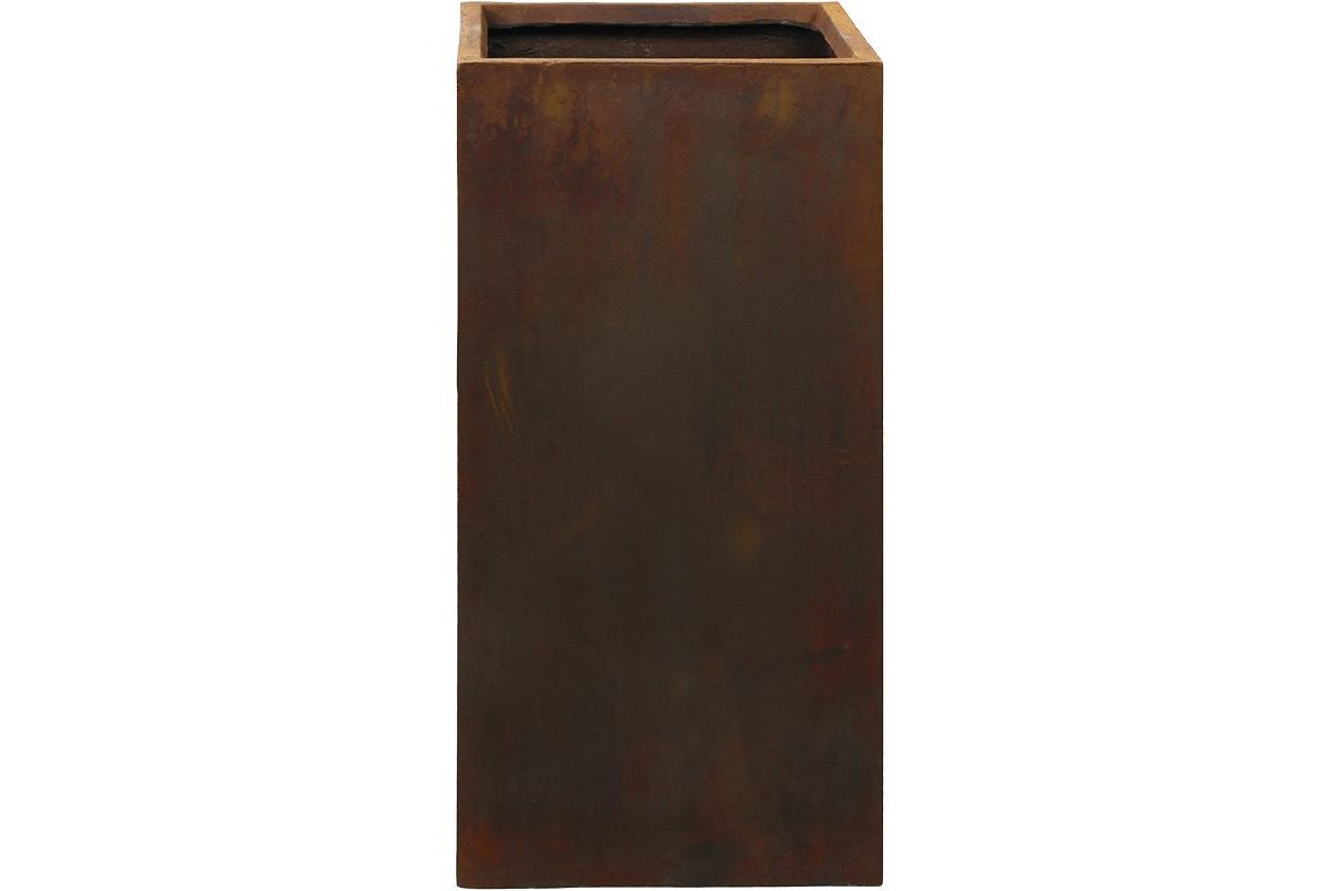 Кашпо static (grc) square rusty l37 w37 h75 см