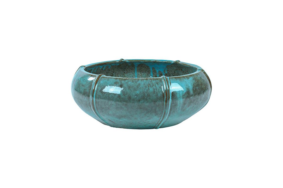 Кашпо turquoise bowl (moda) d55 h22 см