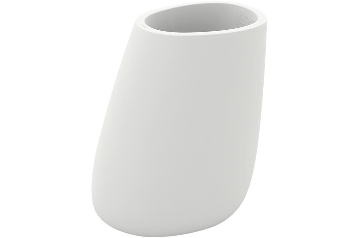 Кашпо stone basic oval white l61 w46 h70 см