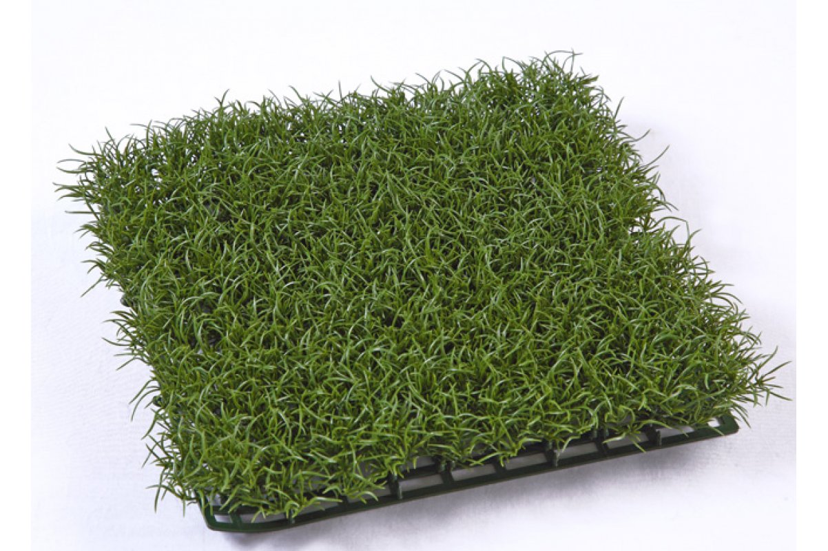 Коврик Газон-трава Искусственная темно-зеленая 26x26 см