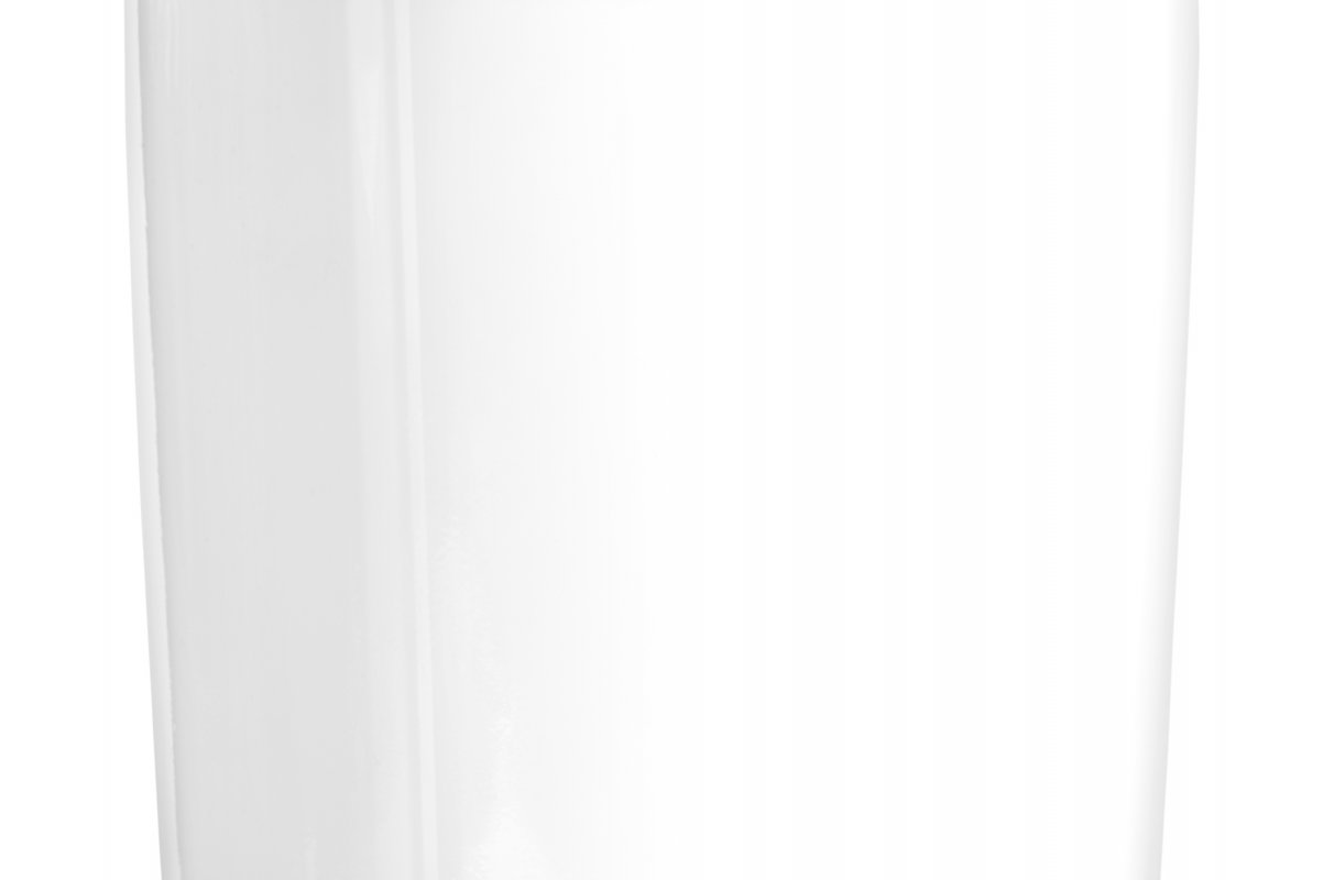 Кашпо Treez Effectory Gloss цилиндр белый глянцевый лак от 31 до 51 см - Фото 3