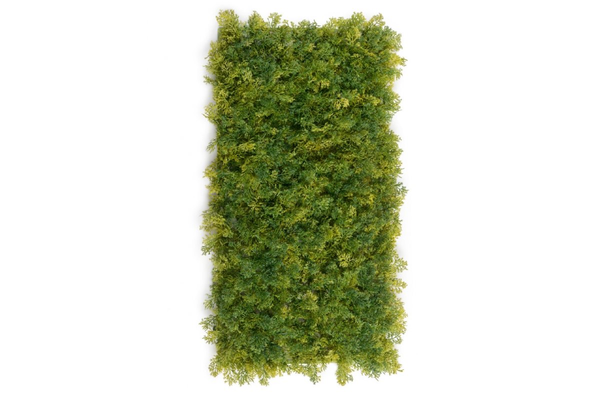 Мох Ягель искусственный зелёный микс 25 x 50 см (коврик)