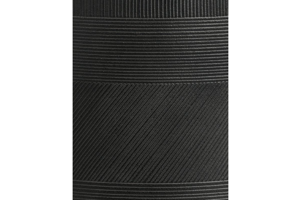 Кашпо Treez Ergo Graphics высокая округлая чаша черный графит от 54 до 75 см - Фото 3