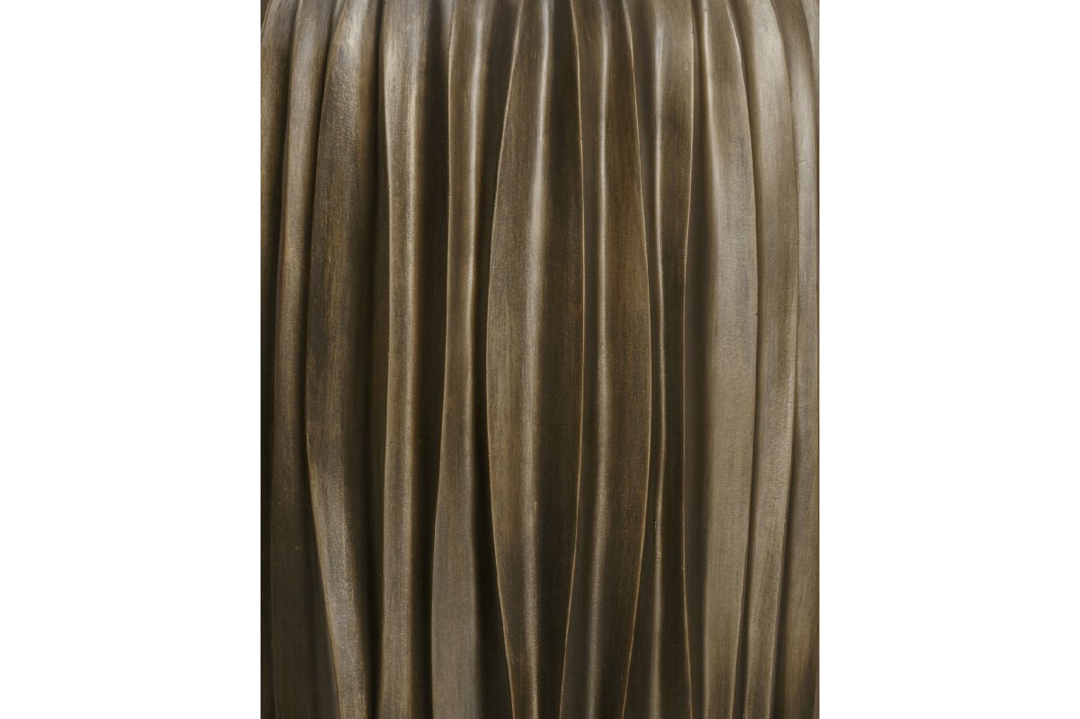 Кашпо Treez Effectory Metal высокий конус Design Wave чернёная бронза от 75 до 97 см - Фото 2