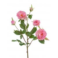 Роза Вайлд ветвь искусственная розовая 41 см