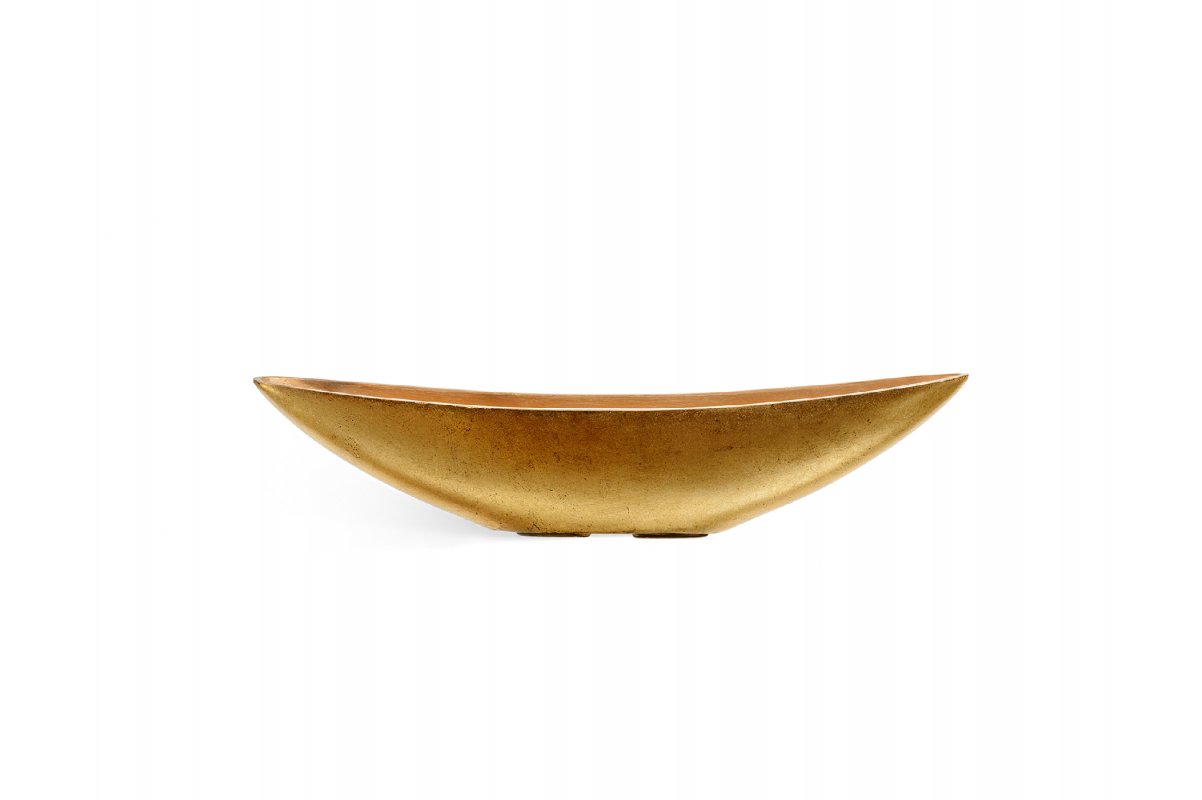 Кашпо Treez Effectory Metal лодка сусальное золото от 15 до 20 см - Фото 2