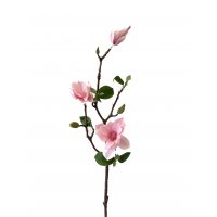 Магнолия ветка цветущая искусственная нежно-розовая 45 см 