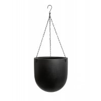 Кашпо TREEZ Effectory Black Stone чаша большая подвесная антрацит 28 см 