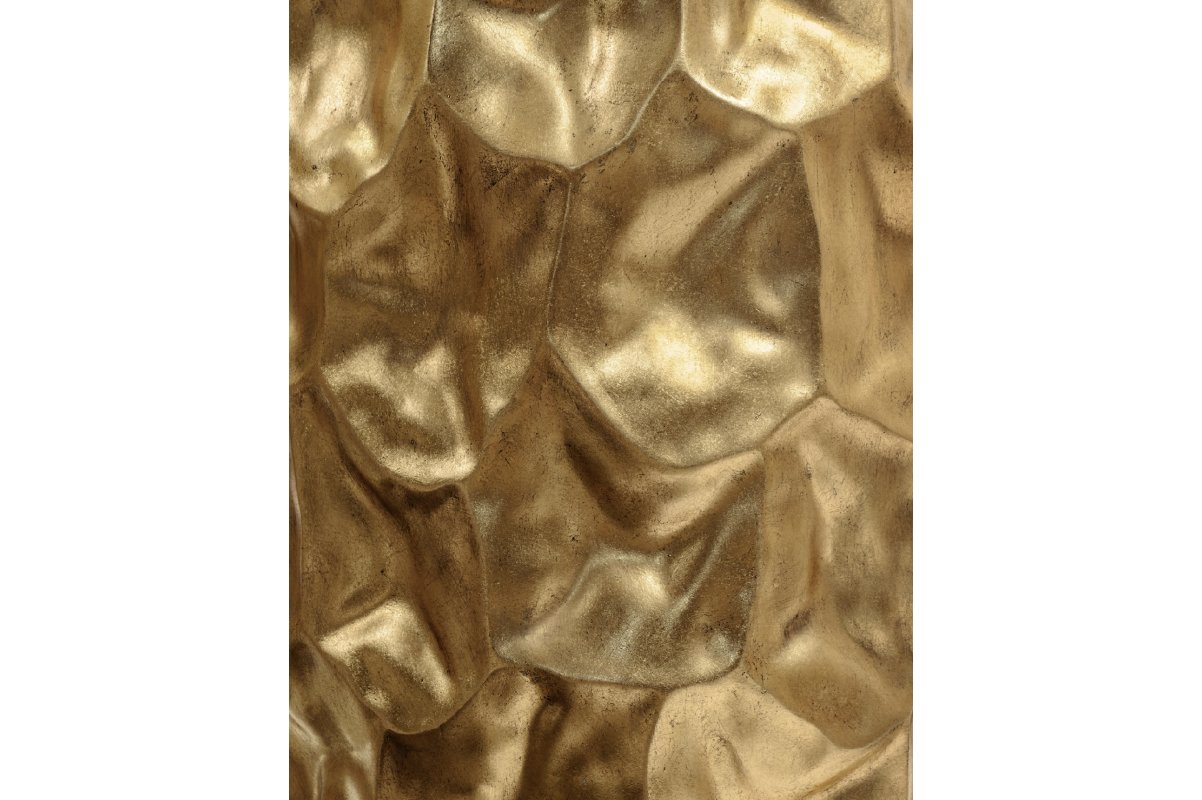 Кашпо Treez Effectory Metal округлая чаша Design Сrumple сусальное золото от 39 до 55 см - Фото 2