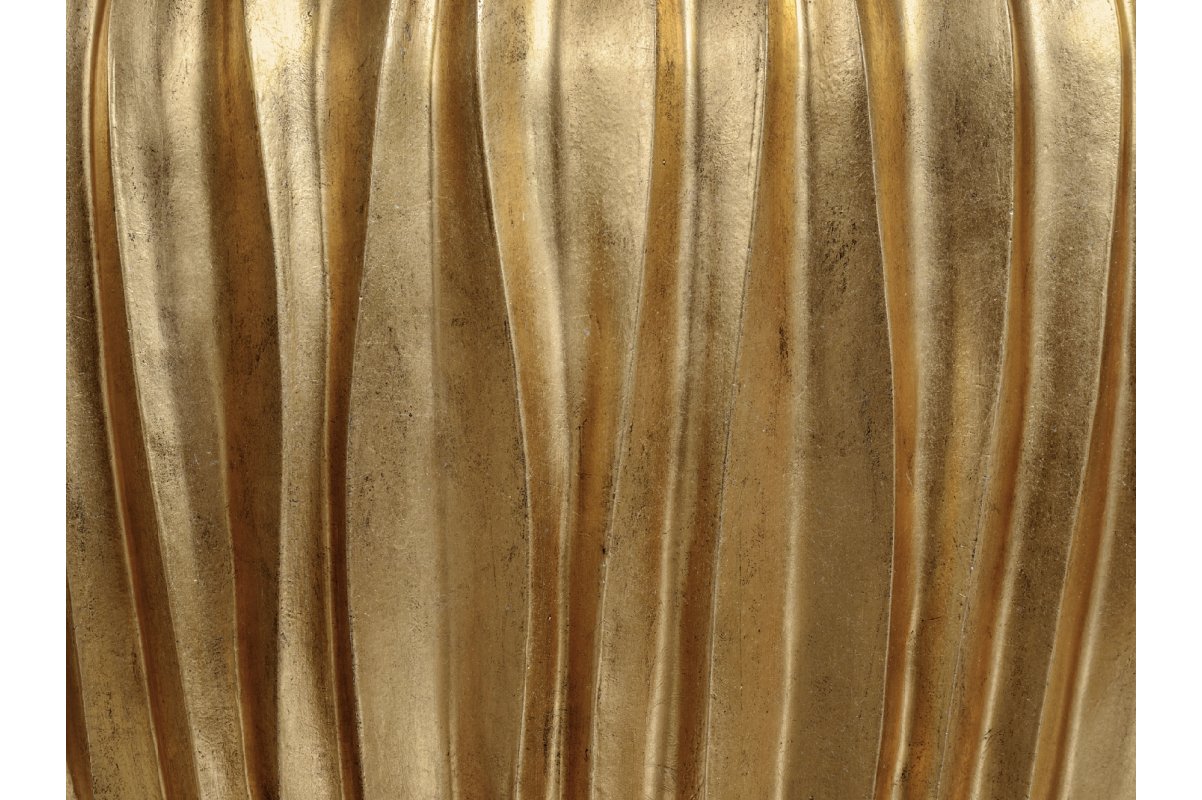 Кашпо Treez Effectory Metal чаша Design Wave сусальное золото от 32 до 42 см - Фото 2