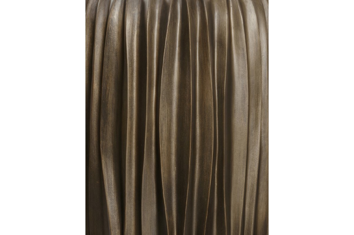 Кашпо Treez Effectory Metal чаша Design Wave чернёная бронза от 32 до 42 см - Фото 2