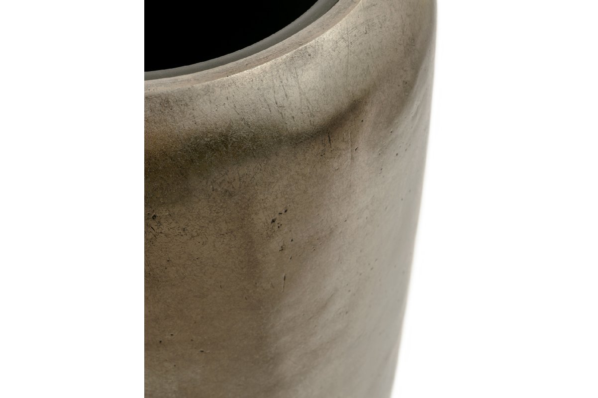 Кашпо Treez Effectory Metal дизайн-конус белое золото от 75 до 97 см - Фото 3