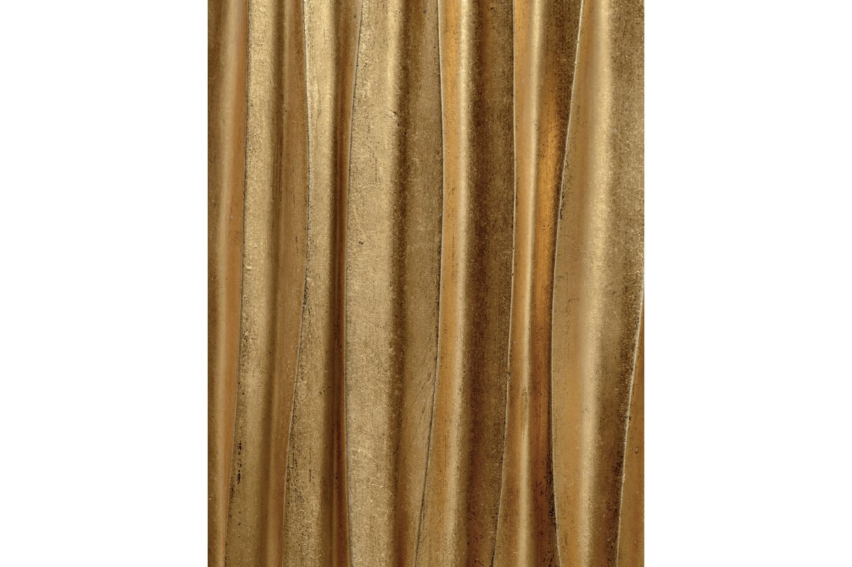 Кашпо Treez Effectory Metal высокий конус Giant Design Wave сусальное золото от 141 до 180 см - Фото 2