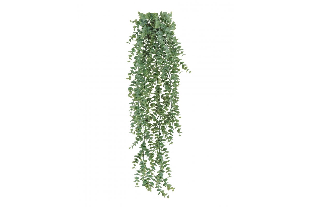 Эвкалипт куст искусственный ампельный серо-зеленый припыленный 65 см