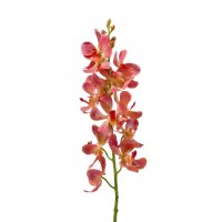 Орхидея Дендробиум искусственная кораллово-розовая 58 см (Real Touch)