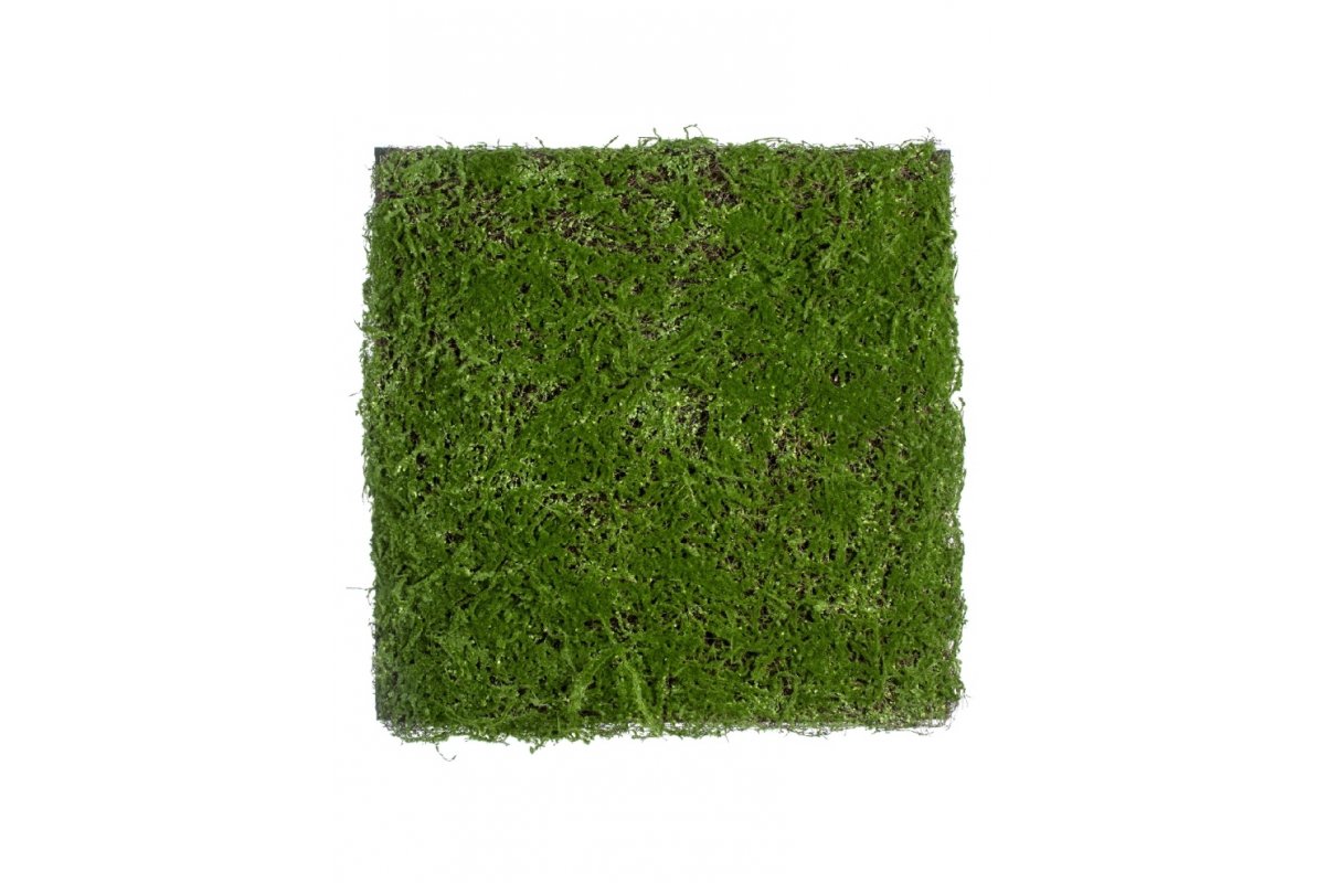 Мох Микс Рясковый Сфагнум искусственный зеленый 100 x 100 см (полотно)